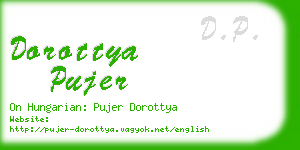 dorottya pujer business card